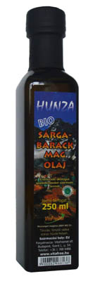 HUNZA Bio Sárgabarackmag olaj 250 ml (HU-ÖKO-02)