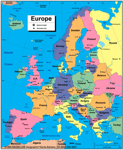 Európa térkép